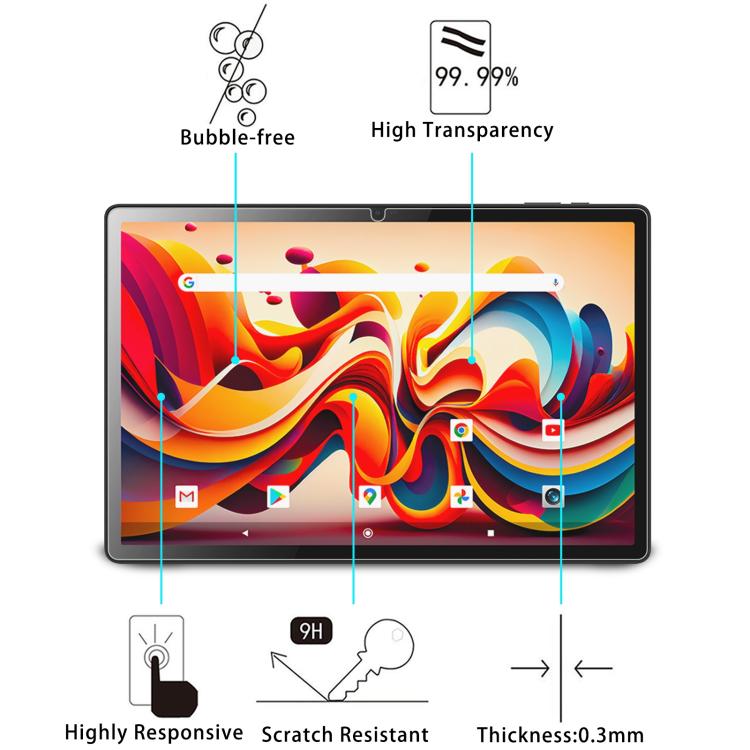 For Logicom Tab XL 14 9H 0.3mm Explosion-proof Tempered Glass Film