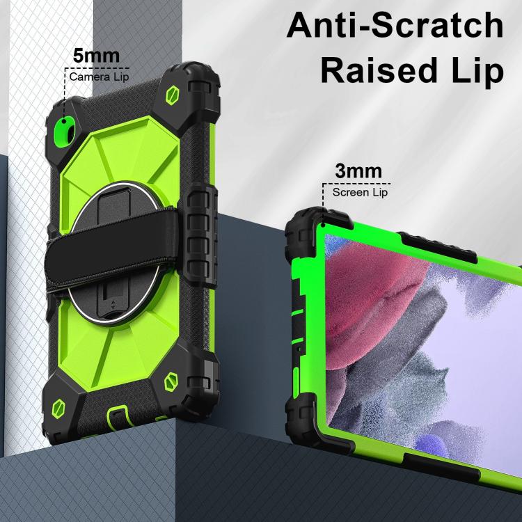 For Samsung Galaxy Tab A7 Lite Contrast Color Robot Silicone Hybrid PC Tablet Case