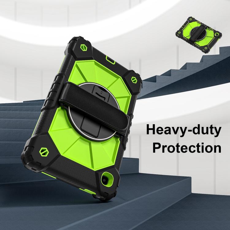 For Samsung Galaxy Tab A7 Lite Contrast Color Robot Silicone Hybrid PC Tablet Case