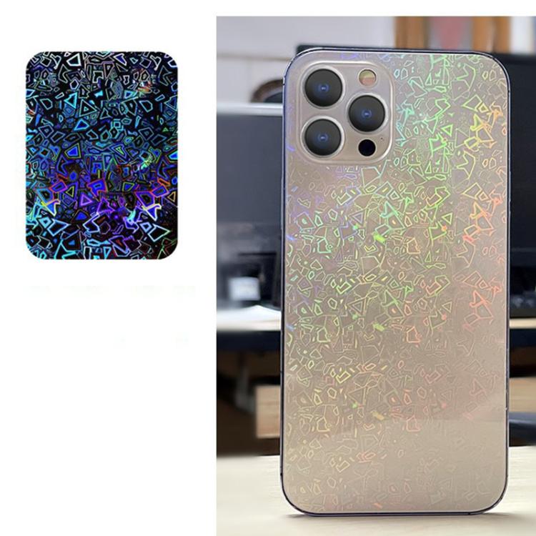 For iPhone 13 Pro Max Colorful Transparent Sticker Phone Back Film
