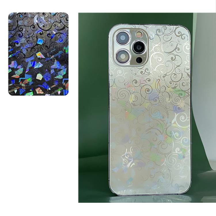 For iPhone 13 Pro Colorful Transparent Sticker Phone Back Film