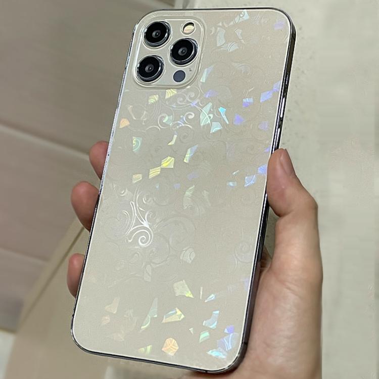 For iPhone 12 Pro Colorful Transparent Sticker Phone Back Film