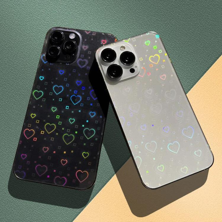 For iPhone 12 Colorful Transparent Sticker Phone Back Film
