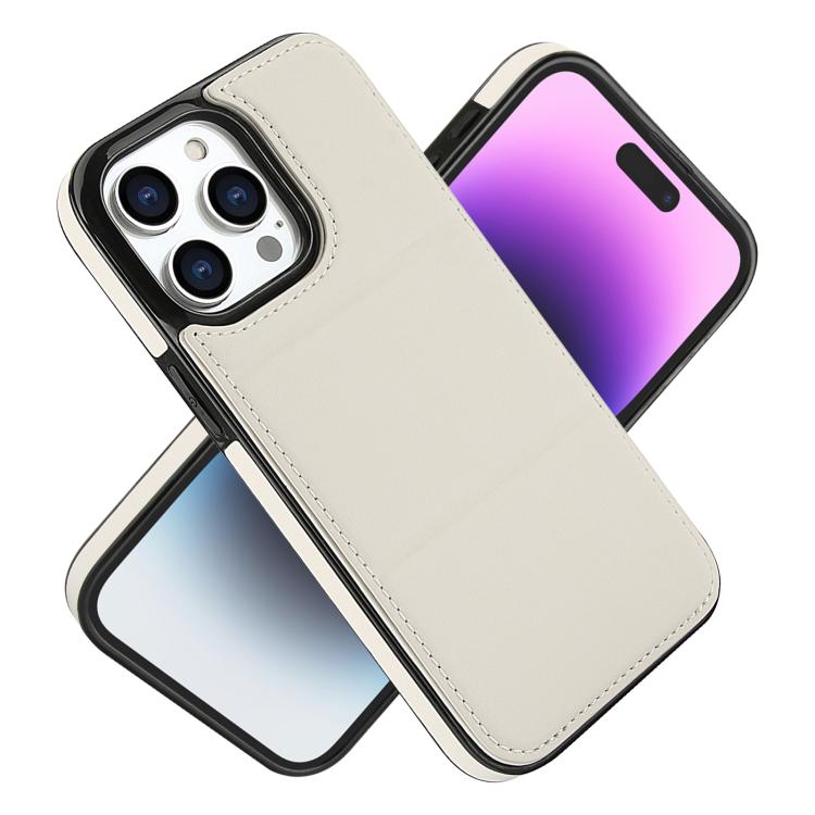 For iPhone 15 Pro Max Tri-fold Holder Leather Phone Case with Card Slot