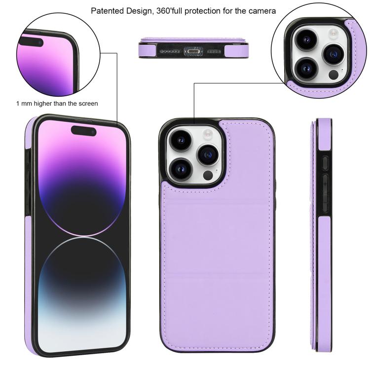 For iPhone 15 Pro Max Tri-fold Holder Leather Phone Case with Card Slot