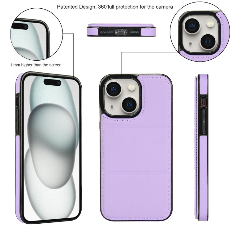 For iPhone 15 Plus Tri-fold Holder Leather Phone Case with Card Slot