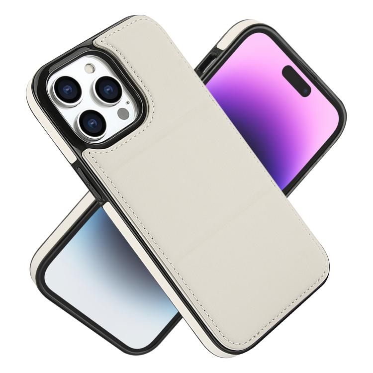 For iPhone 14 Pro Tri-fold Holder Leather Phone Case with Card Slot
