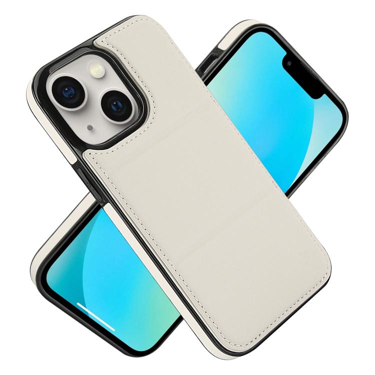 For iPhone 14 Plus Tri-fold Holder Leather Phone Case with Card Slot