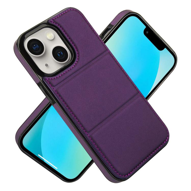For iPhone 14 Tri-fold Holder Leather Phone Case with Card Slot