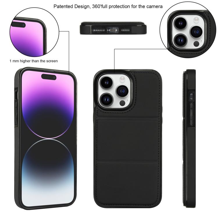 For iPhone 13 Pro Tri-fold Holder Leather Phone Case with Card Slot