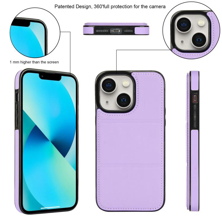For iPhone 13 Tri-fold Holder Leather Phone Case with Card Slot