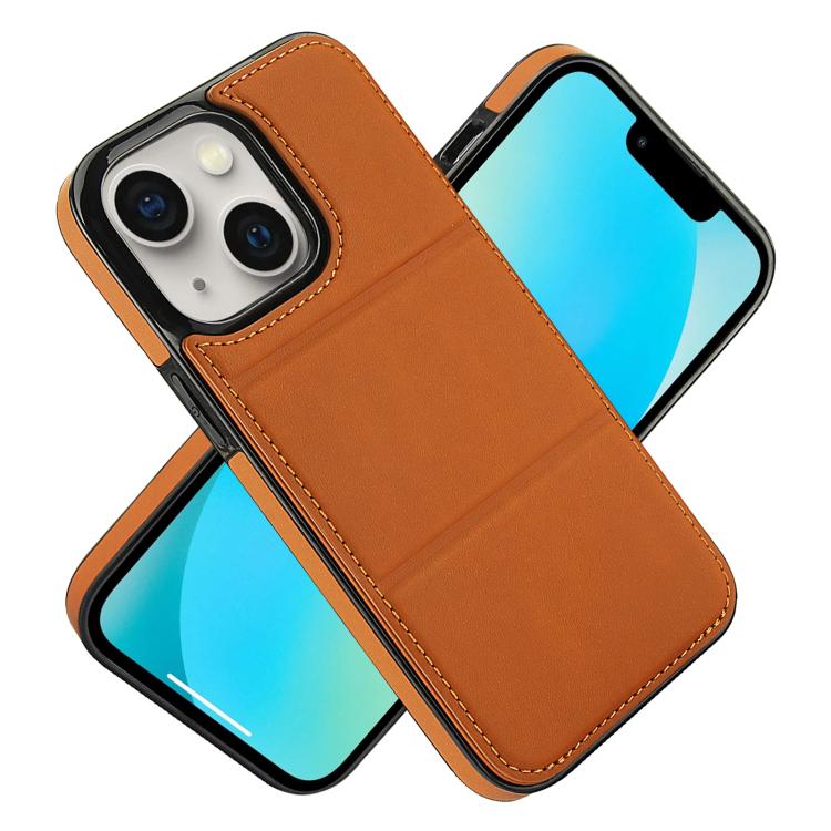For iPhone 13 Tri-fold Holder Leather Phone Case with Card Slot