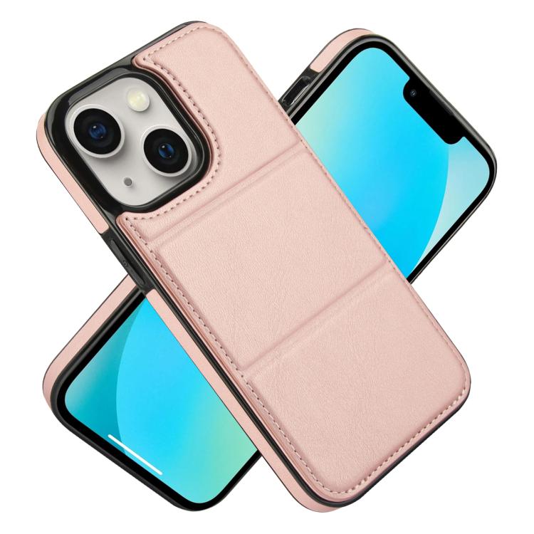 For iPhone 13 mini Tri-fold Holder Leather Phone Case with Card Slot
