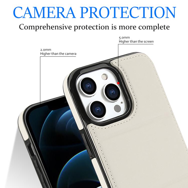 For iPhone 12 Pro Max Tri-fold Holder Leather Phone Case with Card Slot