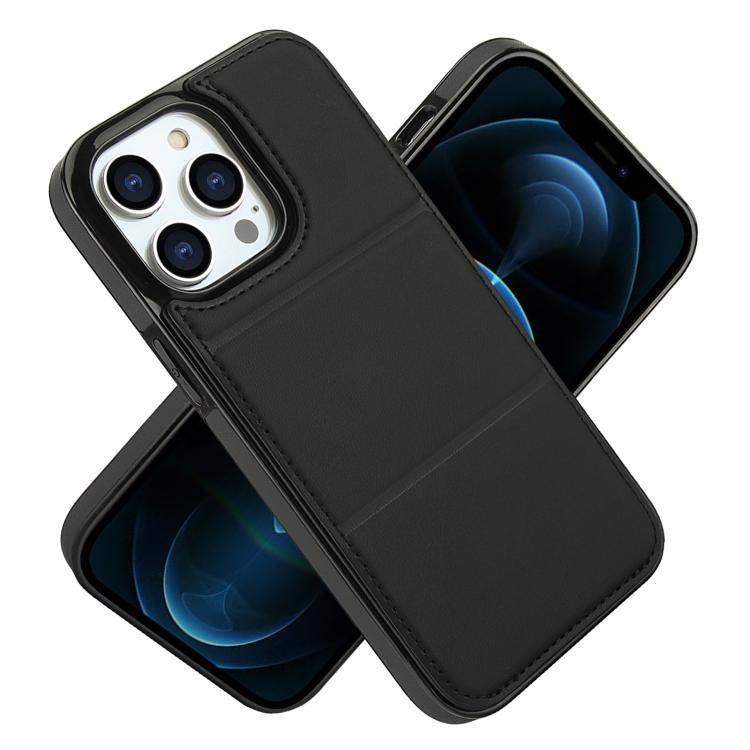 For iPhone 12 Pro Max Tri-fold Holder Leather Phone Case with Card Slot