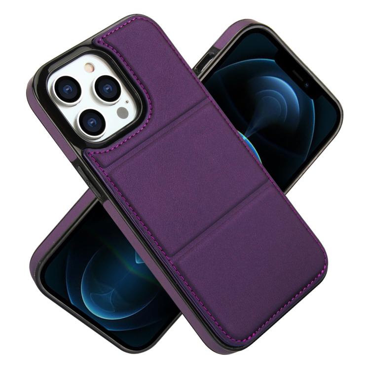 For iPhone 12 Pro Max Tri-fold Holder Leather Phone Case with Card Slot