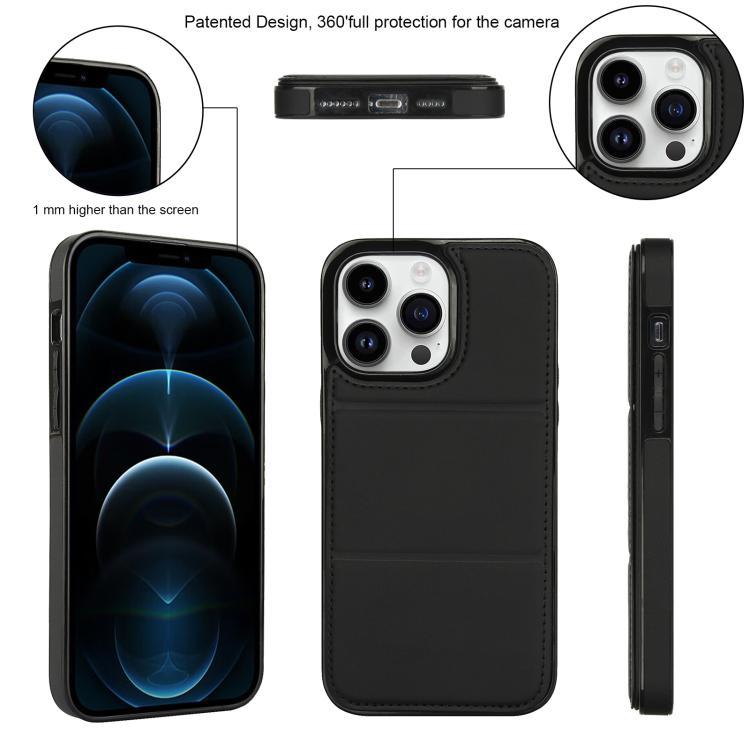 For iPhone 12 Pro Tri-fold Holder Leather Phone Case with Card Slot