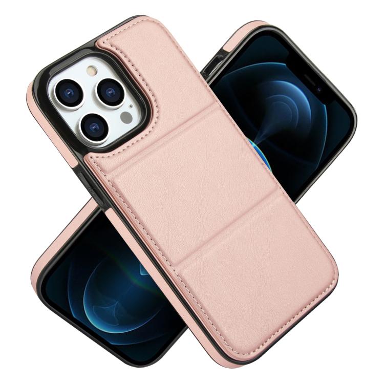For iPhone 12 Pro Tri-fold Holder Leather Phone Case with Card Slot
