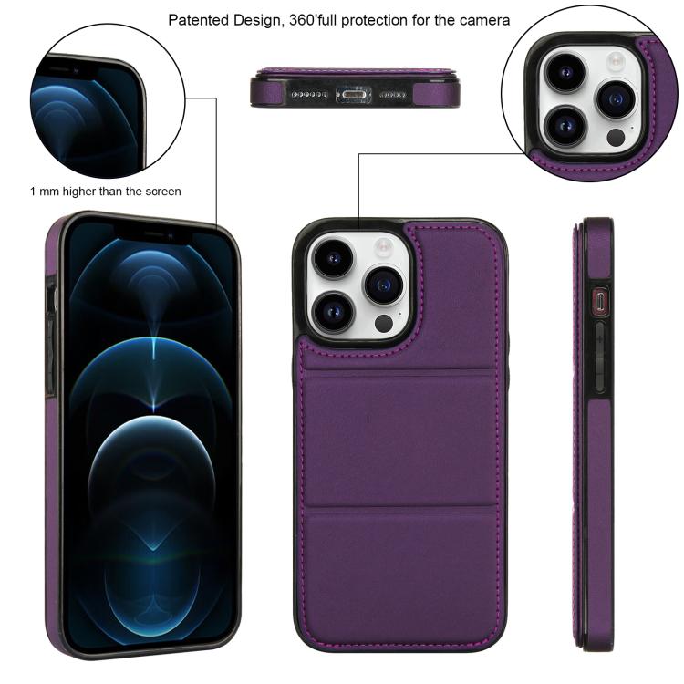 For iPhone 12 Pro Tri-fold Holder Leather Phone Case with Card Slot