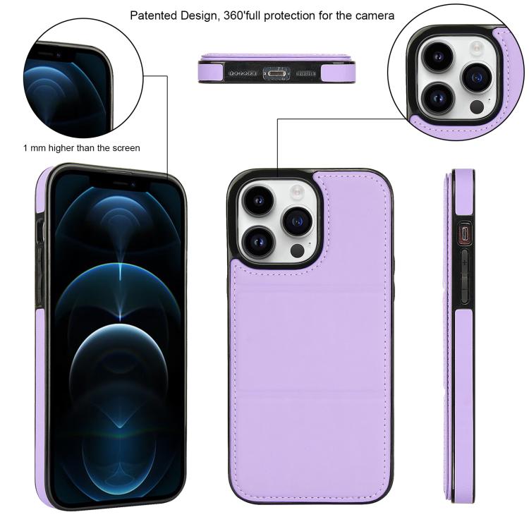 For iPhone 12 Pro Tri-fold Holder Leather Phone Case with Card Slot