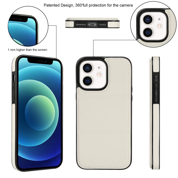 For iPhone 12 Tri-fold Holder Leather Phone Case with Card Slot