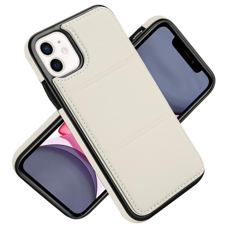 For iPhone 11 Tri-fold Holder Leather Phone Case with Card Slot