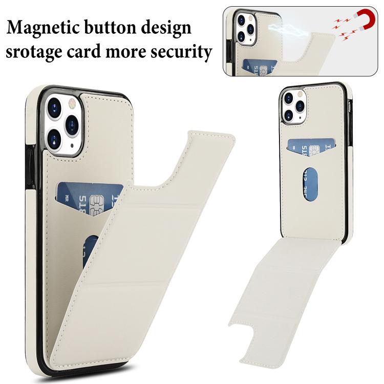 For iPhone 11 Pro Tri-fold Holder Leather Phone Case with Card Slot