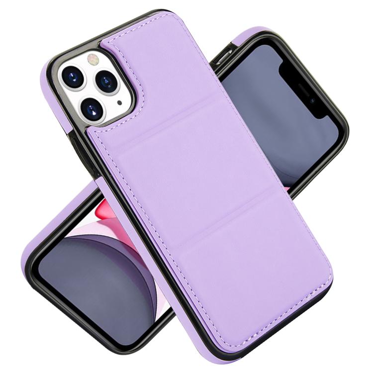 For iPhone 11 Pro Tri-fold Holder Leather Phone Case with Card Slot