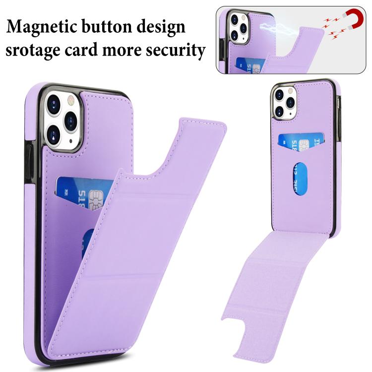 For iPhone 11 Pro Tri-fold Holder Leather Phone Case with Card Slot