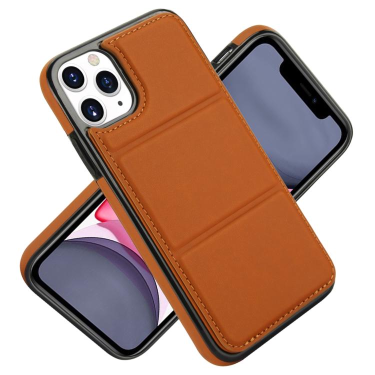 For iPhone 11 Pro Tri-fold Holder Leather Phone Case with Card Slot