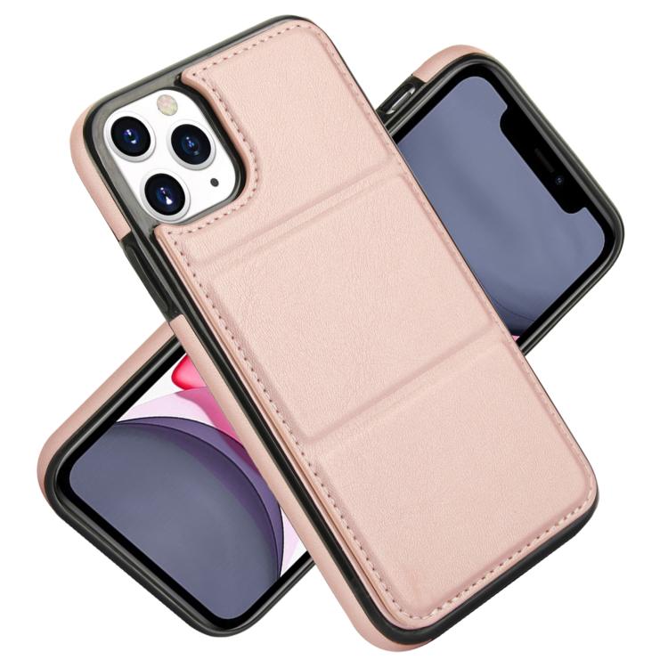 For iPhone 11 Pro Max Tri-fold Holder Leather Phone Case with Card Slot