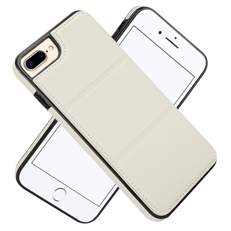 For iPhone 8 Plus / 7 Plus Tri-fold Holder Leather Phone Case with Card Slot