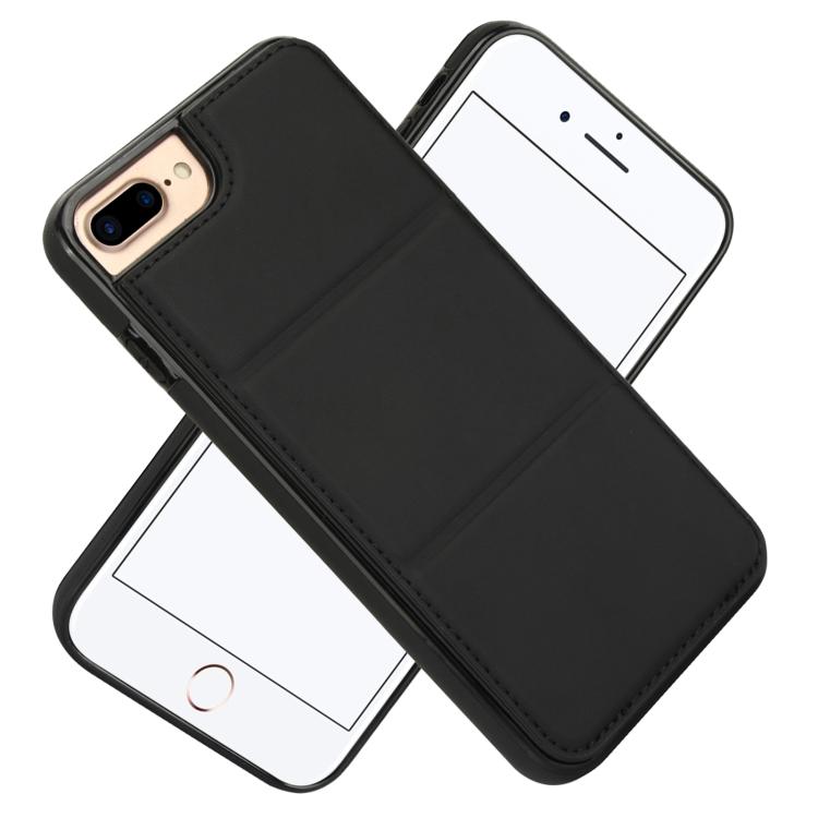 For iPhone 8 Plus / 7 Plus Tri-fold Holder Leather Phone Case with Card Slot
