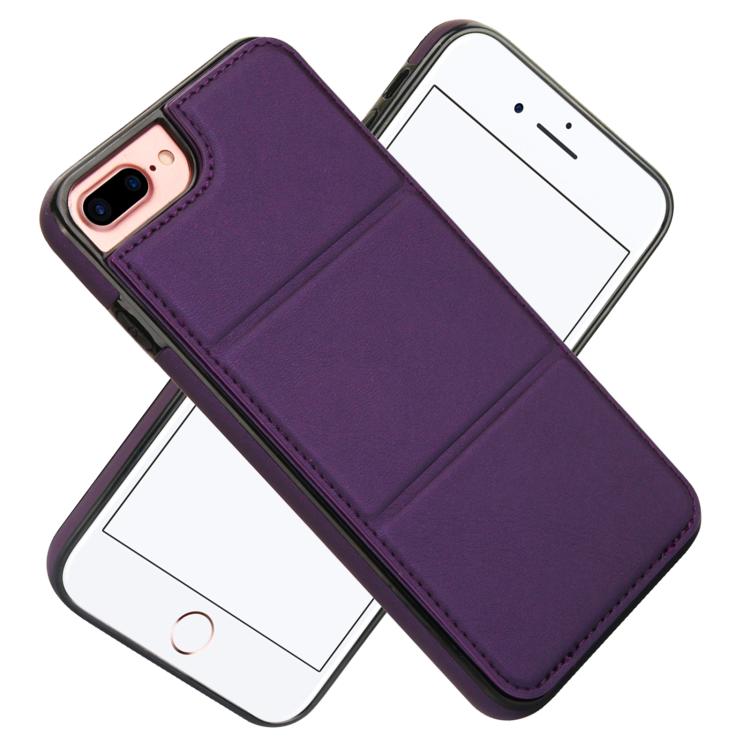 For iPhone 8 Plus / 7 Plus Tri-fold Holder Leather Phone Case with Card Slot