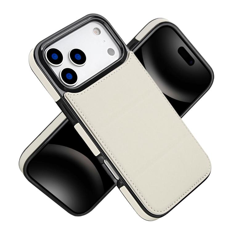 For iPhone 17 Pro Max Tri-fold Holder Leather Phone Case with Card Slot