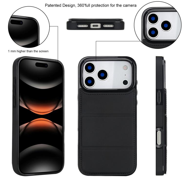 For iPhone 17 Pro Tri-fold Holder Leather Phone Case with Card Slot