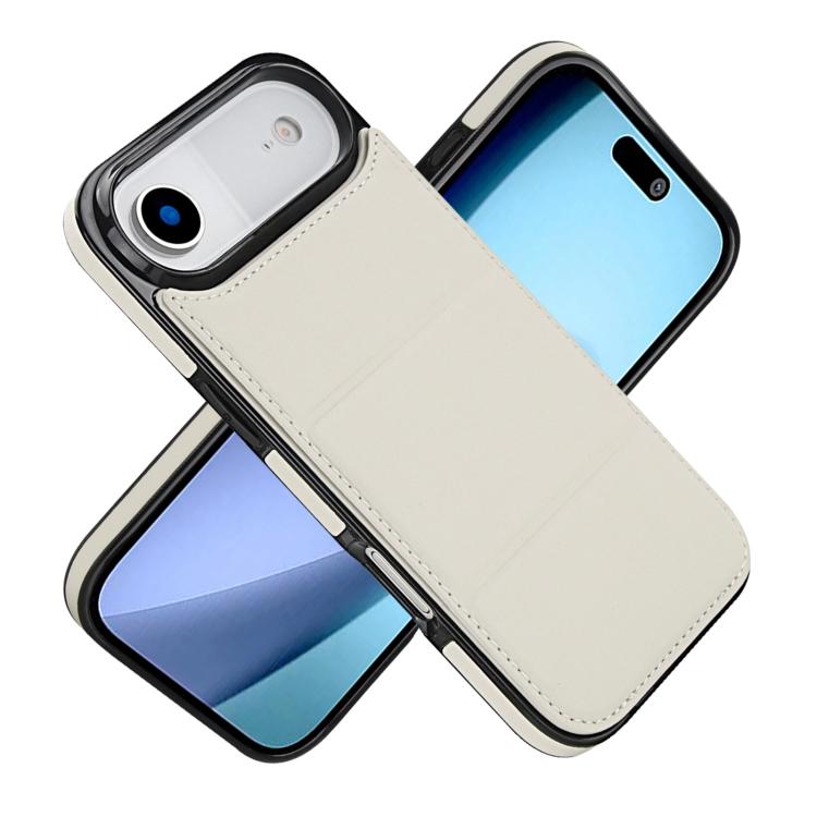 For iPhone Air Tri-fold Holder Leather Phone Case with Card Slot