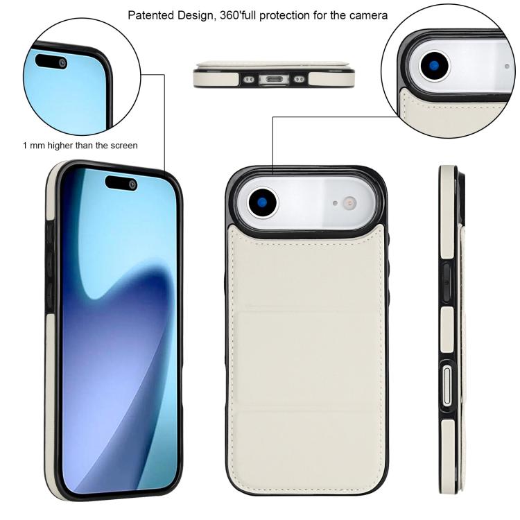 For iPhone Air Tri-fold Holder Leather Phone Case with Card Slot