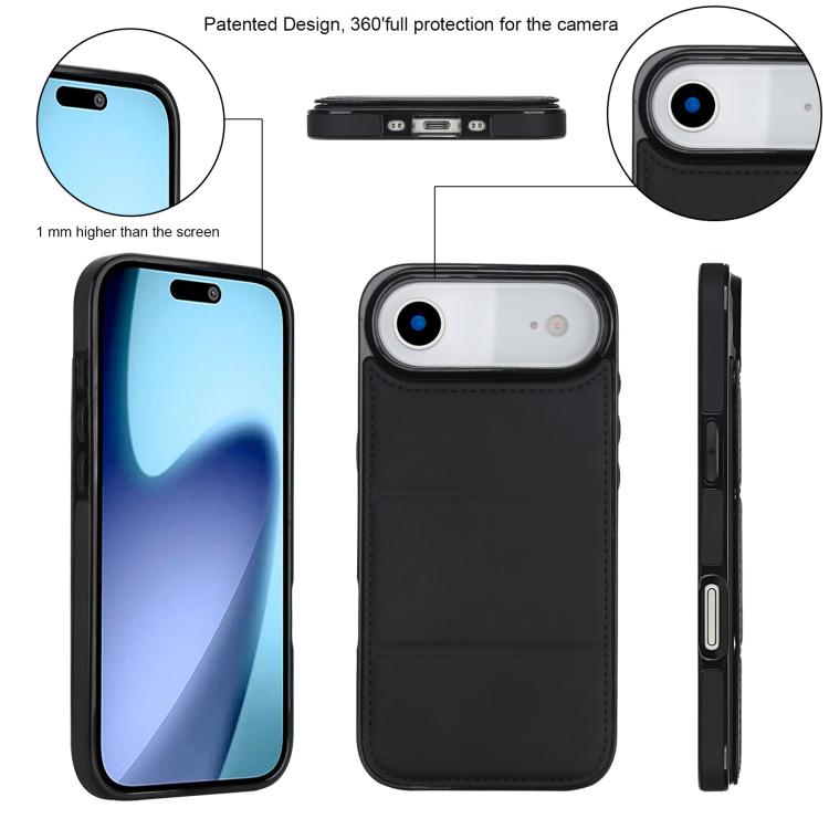 For iPhone Air Tri-fold Holder Leather Phone Case with Card Slot