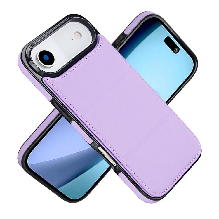 For iPhone Air Tri-fold Holder Leather Phone Case with Card Slot