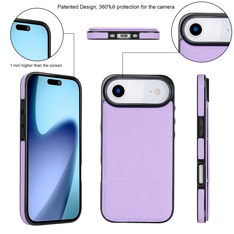 For iPhone Air Tri-fold Holder Leather Phone Case with Card Slot