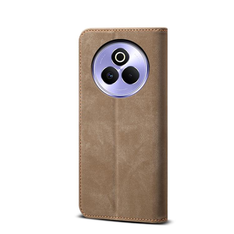 For Realme P3 Pro Denim Texture Casual Style Horizontal Flip Leather Case