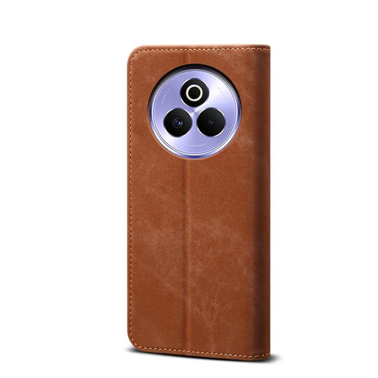 For Realme P3 Pro Denim Texture Casual Style Horizontal Flip Leather Case