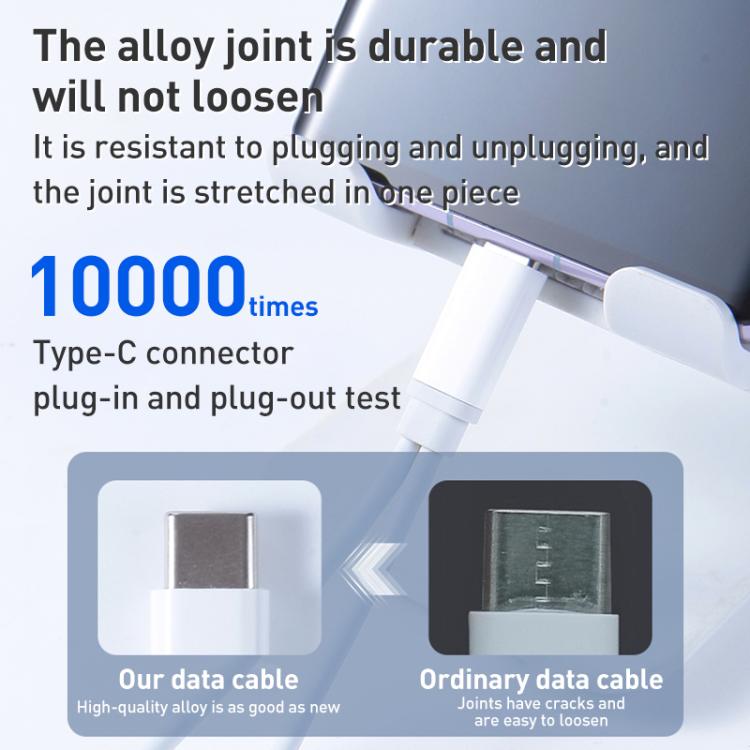 2 in 1 Type-C Male to Type-C Charging and 3.5mm Audio Female Earphone Adapter - White