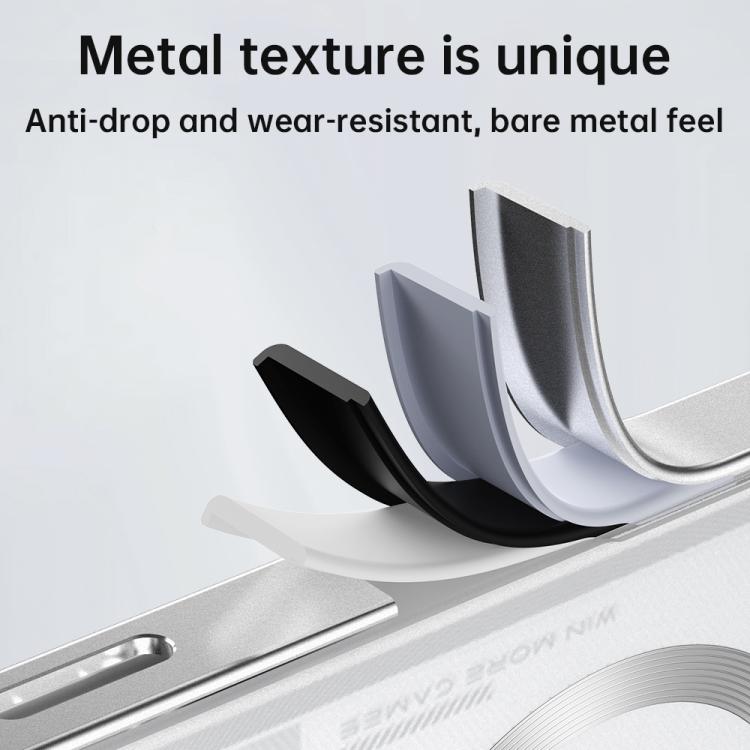 For ZTE nubia RedMagic 9 Pro / 9 Pro+ Alloy Frame Frosted Magnetic Single-sided Phone Case