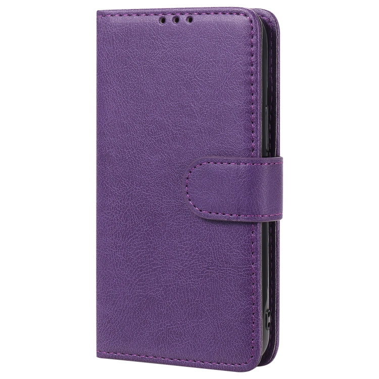 For iPhone 12 mini 2 in 1 Solid Color Detachable PU Leather Case with Card Slots & Magnetic Holder & Photo Frame & Wallet & Strap