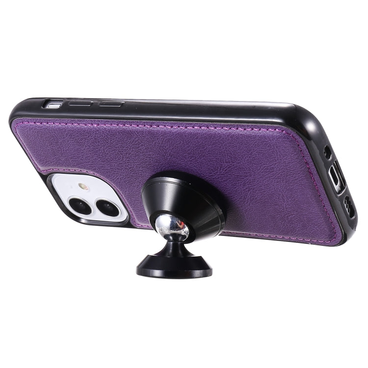 For iPhone 12 mini 2 in 1 Solid Color Detachable PU Leather Case with Card Slots & Magnetic Holder & Photo Frame & Wallet & Strap