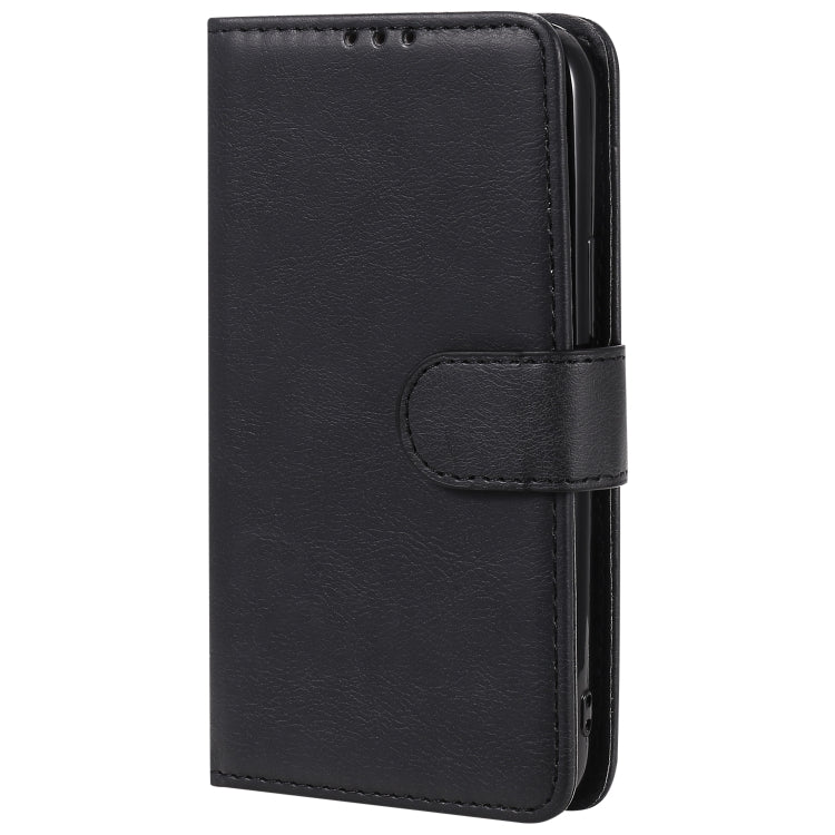 For iPhone 12 mini 2 in 1 Solid Color Detachable PU Leather Case with Card Slots & Magnetic Holder & Photo Frame & Wallet & Strap