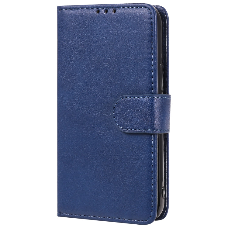 For iPhone 12 mini 2 in 1 Solid Color Detachable PU Leather Case with Card Slots & Magnetic Holder & Photo Frame & Wallet & Strap