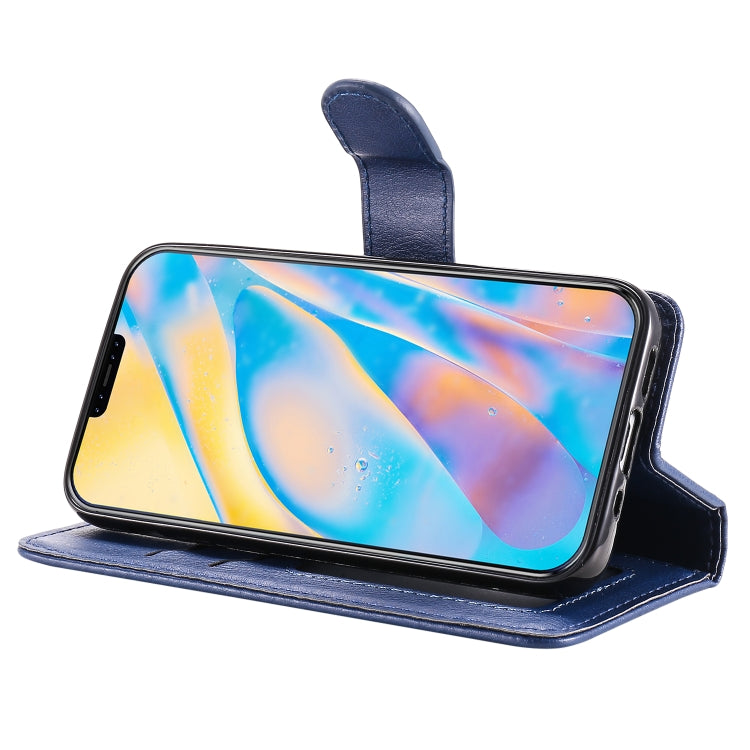 For iPhone 12 mini 2 in 1 Solid Color Detachable PU Leather Case with Card Slots & Magnetic Holder & Photo Frame & Wallet & Strap